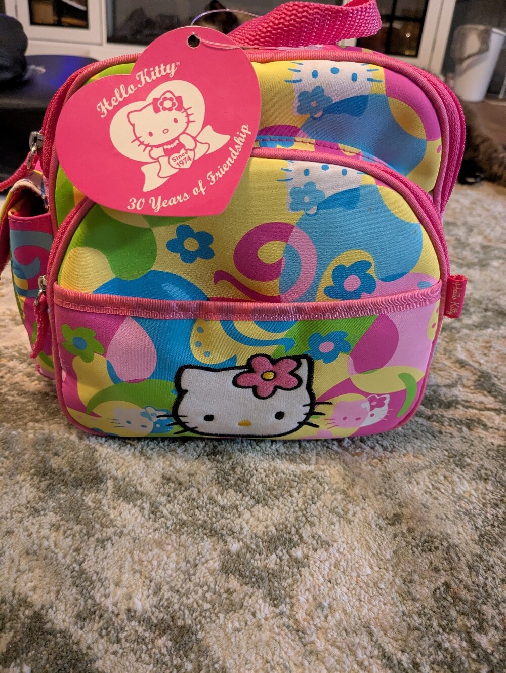 NWT. Hello Kitty Pink Multi Kids  Bag